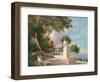 Balcony at Lake Como-Art Fronckowiak-Framed Premium Giclee Print