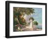 Balcony at Lake Como-Art Fronckowiak-Framed Premium Giclee Print