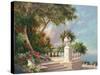 Balcony at Lake Como-Art Fronckowiak-Stretched Canvas