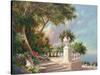 Balcony at Lake Como-Art Fronckowiak-Stretched Canvas