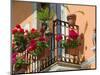 Balcony Detail, Corso Umberto 1, Taormina, Sicily, Italy-Walter Bibikow-Mounted Photographic Print