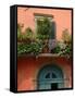 Balcony Garden in Historic Town Center, Verona, Italy-Lisa S. Engelbrecht-Framed Stretched Canvas