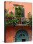 Balcony Garden in Historic Town Center, Verona, Italy-Lisa S. Engelbrecht-Stretched Canvas