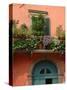 Balcony Garden in Historic Town Center, Verona, Italy-Lisa S. Engelbrecht-Stretched Canvas