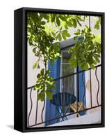 Balcony in Sault, Provence, France-Nadia Isakova-Framed Stretched Canvas