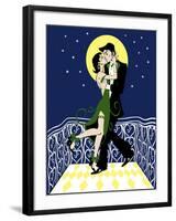 Balcony kiss', colour 'graphic' image, 2010 by Neale Osborne-Neale Osborne-Framed Giclee Print