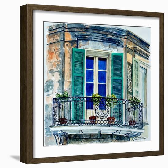 Balcony, New Orleans-Anthony Butera-Framed Giclee Print