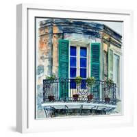 Balcony, New Orleans-Anthony Butera-Framed Giclee Print