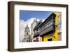 Balcony of the Goyeneche House and San Pedro Church, Lima, Peru-G&M Therin-Weise-Framed Photographic Print