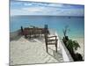 Balcony Overlooking Indian Ocean, Nungwi Beach, Island of Zanzibar, Tanzania, East Africa, Africa-Yadid Levy-Mounted Photographic Print