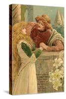 Balcony Scene, Romeo and Juliet-null-Stretched Canvas