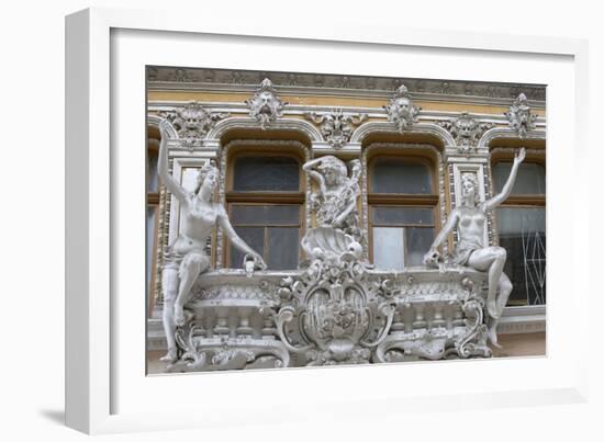 Balcony with Statues-null-Framed Photographic Print