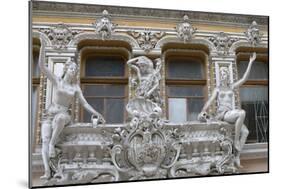 Balcony with Statues-null-Mounted Photographic Print