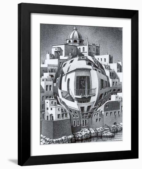 Balcony-M^ C^ Escher-Framed Art Print