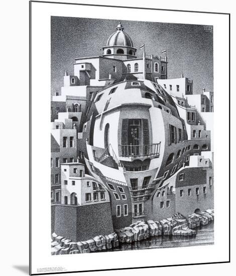 Balcony-M^ C^ Escher-Mounted Art Print