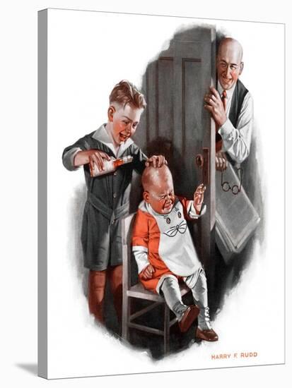 "Bald Baby,"June 20, 1925-Harry C. Edwards-Stretched Canvas