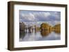 Bald cypress trees in autumn. Caddo Lake, Uncertain, Texas-Adam Jones-Framed Photographic Print