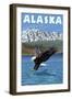 Bald Eagle, Alaska-Lantern Press-Framed Art Print