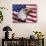 Bald Eagle and American Flag-Joseph Sohm-Photographic Print displayed on a wall