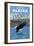 Bald Eagle Diving, Juneau, Alaska-Lantern Press-Framed Art Print