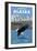 Bald Eagle Diving, Juneau, Alaska-Lantern Press-Framed Art Print