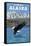Bald Eagle Diving, Juneau, Alaska-Lantern Press-Framed Stretched Canvas