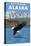 Bald Eagle Diving, Ketchikan, Alaska-Lantern Press-Stretched Canvas