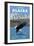 Bald Eagle Diving, Sitka, Alaska-Lantern Press-Framed Art Print