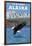 Bald Eagle Diving, Skagway, Alaska-Lantern Press-Framed Art Print