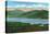 Baldface Mountain, New York - View of Indian Lake and Snowy Mountain-Lantern Press-Stretched Canvas