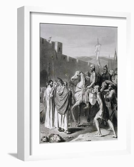 Baldwin I (C.1058-1118) Engraved by Thibault-Joseph Nicolas Robert-Fleury-Framed Giclee Print