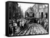 Baldwin Locomotive Down Vine Street, Philadelphia, Pennsylvania-null-Framed Stretched Canvas
