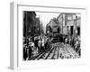 Baldwin Locomotive Down Vine Street, Philadelphia, Pennsylvania-null-Framed Photo