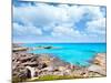 Balearic Formentera Island in Escalo Rocky Beach and Turquoise Sea-Natureworld-Mounted Premium Photographic Print