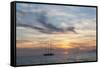 Balearic Islands - Sunset Time at Es Cavall D'en Borras Bay, Parc De Ses Salinas-Guido Cozzi-Framed Stretched Canvas