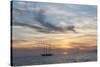 Balearic Islands - Sunset Time at Es Cavall D'en Borras Bay, Parc De Ses Salinas-Guido Cozzi-Stretched Canvas