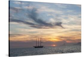 Balearic Islands - Sunset Time at Es Cavall D'en Borras Bay, Parc De Ses Salinas-Guido Cozzi-Stretched Canvas