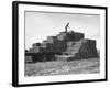 Baled Alfalfa in Large Stacks on Truck and on Ground in Imperial Valley-Hansel Mieth-Framed Photographic Print