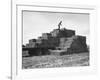 Baled Alfalfa in Large Stacks on Truck and on Ground in Imperial Valley-Hansel Mieth-Framed Photographic Print