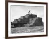 Baled Alfalfa in Large Stacks on Truck and on Ground in Imperial Valley-Hansel Mieth-Framed Photographic Print