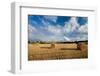 Baled Field, Gloucestershire, England, United Kingdom, Europe-John Alexander-Framed Photographic Print