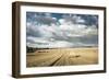 Baled Field, Gloucestershire, England, United Kingdom, Europe-John Alexander-Framed Photographic Print