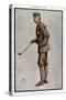 Balfour with Golf Club-null-Stretched Canvas