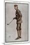 Balfour with Golf Club-null-Mounted Art Print