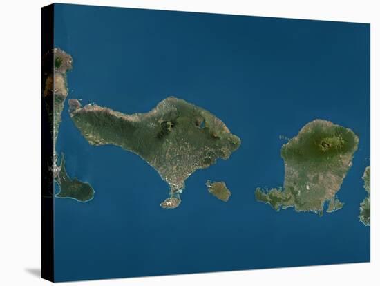 Bali and Lombok, Indonesia, Satellite Image-null-Stretched Canvas