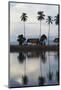 Bali, East Coast, View of Beach with Palm Trees and Hut-Tony Berg-Mounted Photographic Print