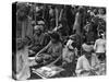 Bali Market Traders-null-Stretched Canvas