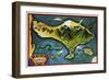 Bali Province Of Indonesia-Vintage Lavoie-Framed Giclee Print