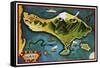 Bali Province Of Indonesia-Vintage Lavoie-Framed Stretched Canvas