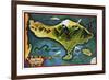 Bali Province Of Indonesia-Vintage Lavoie-Framed Giclee Print